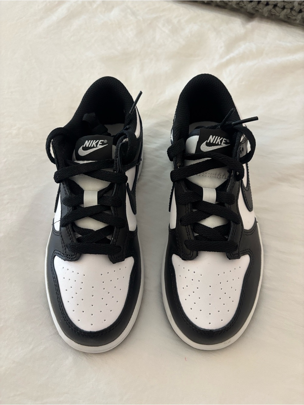 Nike Kids Black and White Dunks Low-Top Sneakers